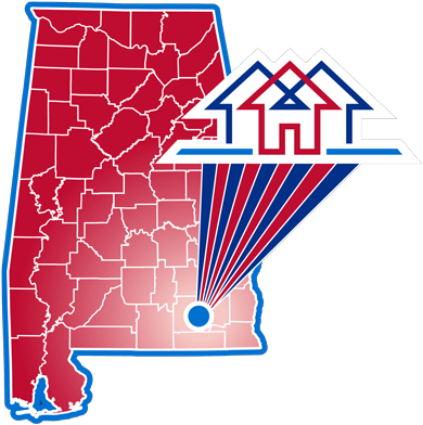 Map showing the location of Enterprise Housing Authority in Alabama