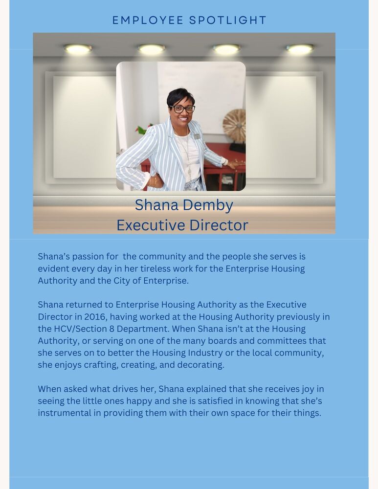 Employee Spotlight - Shana Demby