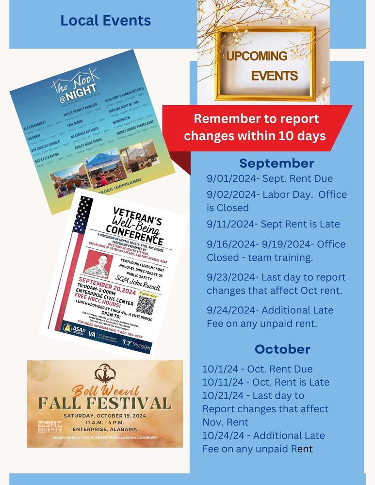 Page 2 local events- Public Housing Reminders