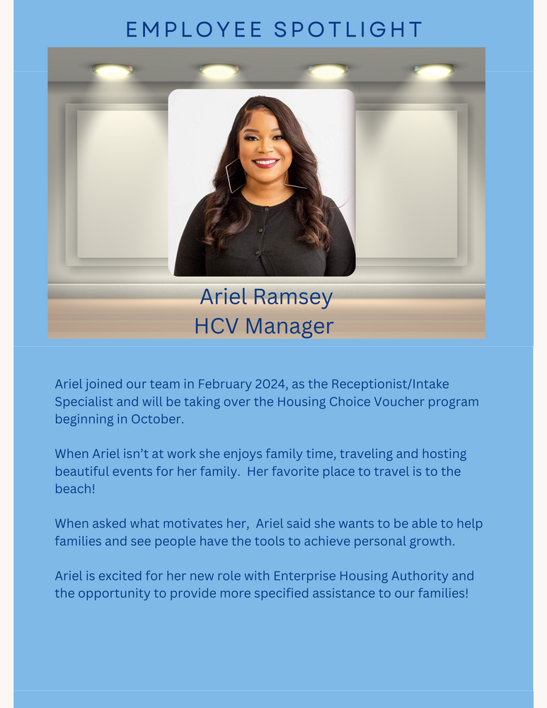 Employee Spotlight - Ariel Ramsey