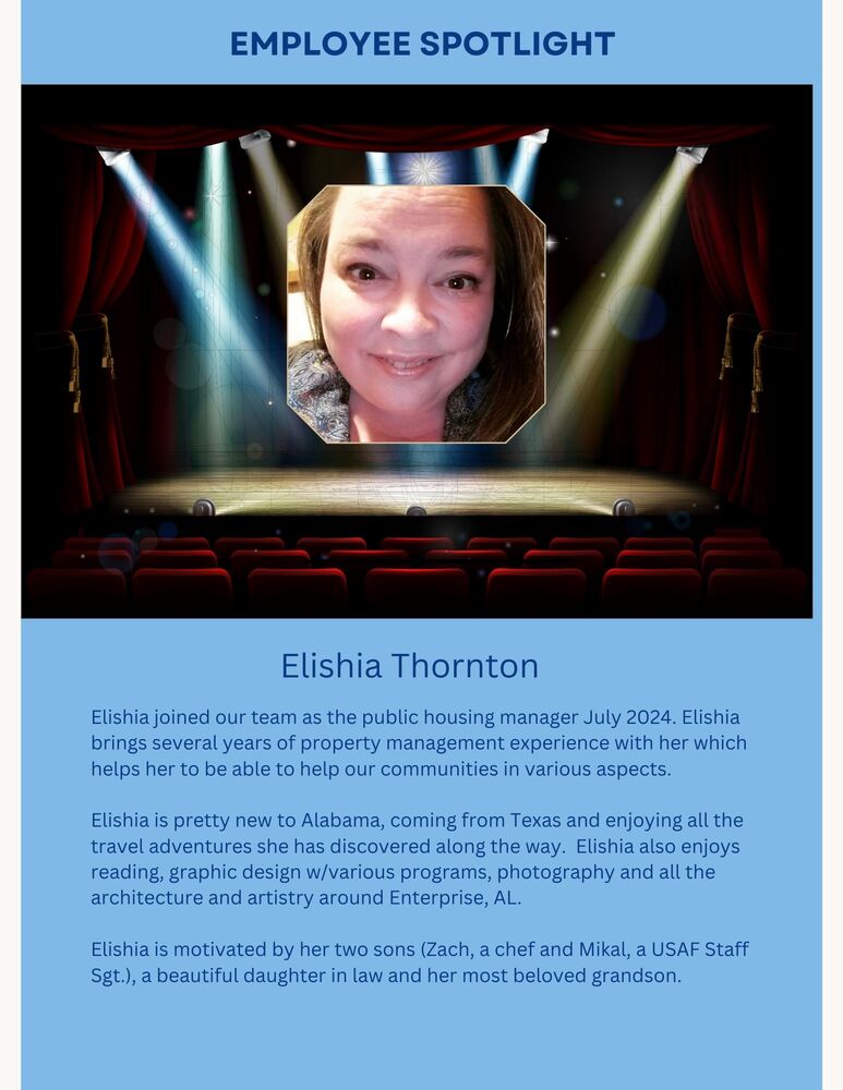 Introducing Elishia Public Housing Manager